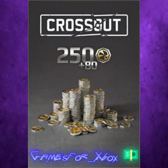 ☀️Crossout - 250 +80 bonus Crosscrowns XBOX DLC