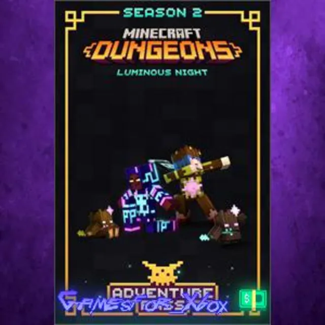 ☀️Minecraft Dungeons Luminous Night Adventure Pass XBOX DLC