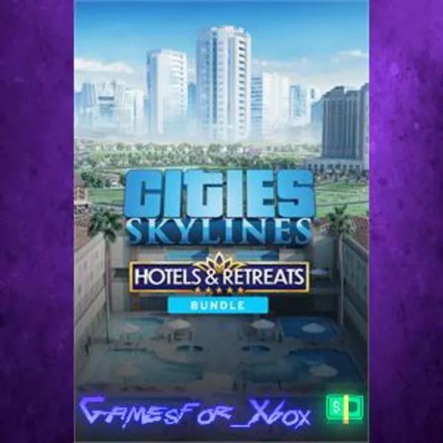 ☀️Cities Skylines - Hotels &amp; Retreats Bundle XBOX DLC
