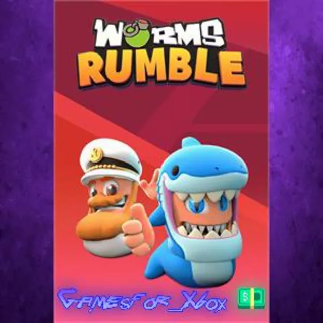 ☀️Worms Rumble - Captain &amp; Shark Double Pack XBOX DLC