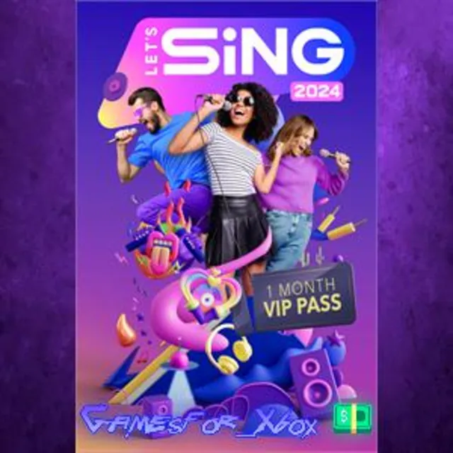 ☀️Let’s Sing 2024 VIP Pass 1 Month XBOX DLC