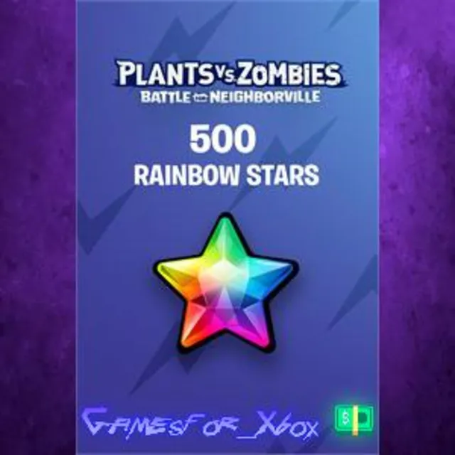 ☀️Plants vs. Zombies Battle for Neighborville – 500 Rainbow Stars XBOX DLC