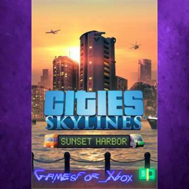 ☀️Cities Skylines - Sunset Harbor XBOX DLC