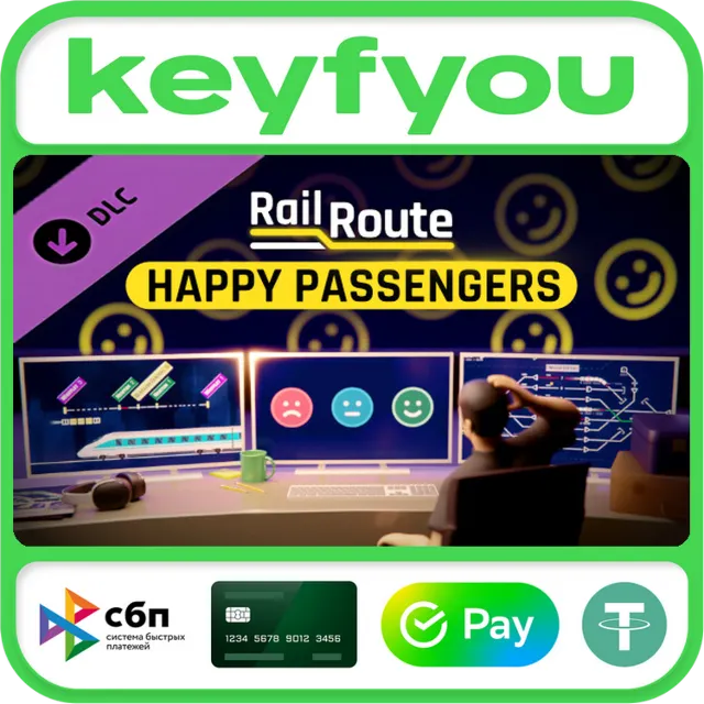 Rail Route - Happy Passengers / STEAM DLC КЛЮЧ 🔥