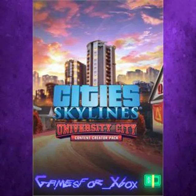 ☀️Cities Skylines - Content Creator Pack: University City XBOX DLC