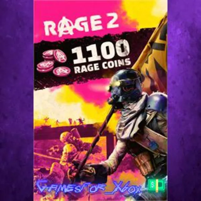 ☀️RAGE 2 1100 RAGE Coins XBOX DLC