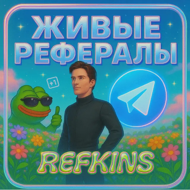 АКТИВНЫЕ ЖИВЫЕ РЕФЕРАЛЫ⚡️ЛЮБОЙ БОТ NOT BLUM✅СБП 0%