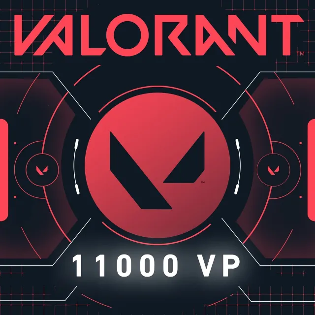 11000 VALORANT Points (1500 бонус + 9500) ПСН