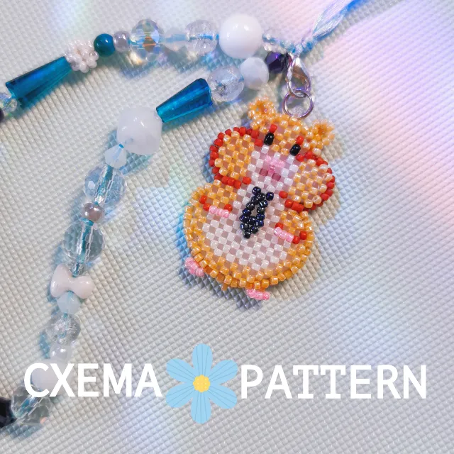 Схема для бисера: Хомяк 🐹 RU|EN