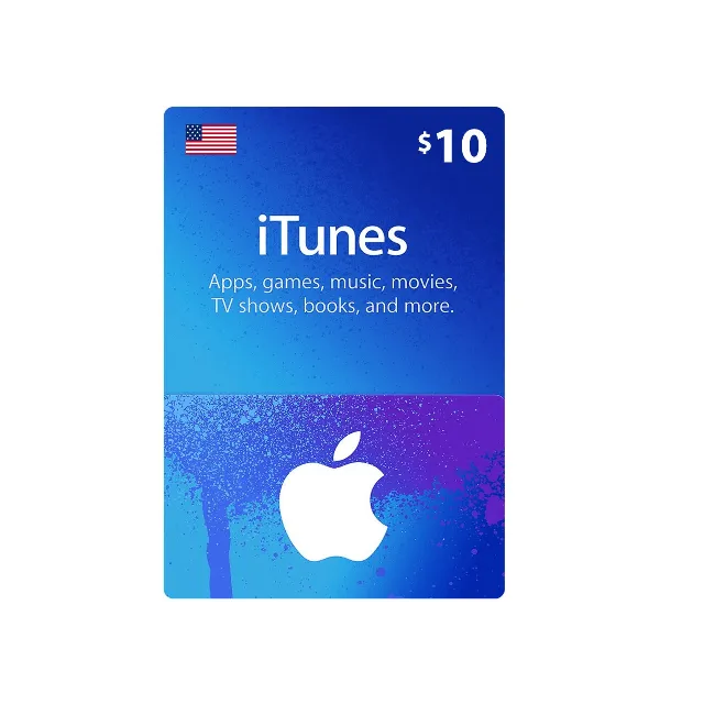 ПОДАРОЧНАЯ КАРТА ITUNES 10 ДОЛЛАРОВ США КЛЮЧ