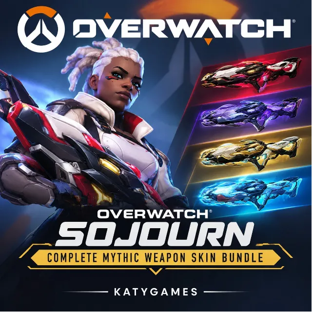 Overwatch ⭐️Sojourn Complete Mythic Weapon Skin Bundle⭐️Xbox/PC/PS