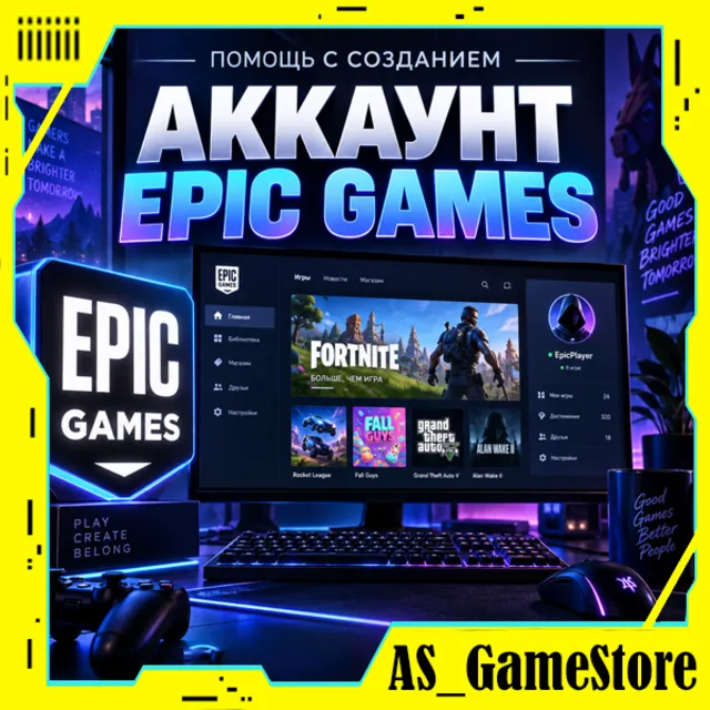 ⚫НОВЫЙ АККАУНТ EPIC GAMES ТУРЦИЯ / EGS | ПК Эпик Геймс