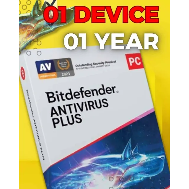 BitDefender Antivirus Plus 1 ПК, ключ  1 год
