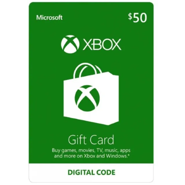 ✅Xbox Microsoft Gift Card  50 USD💲🔑(USA)