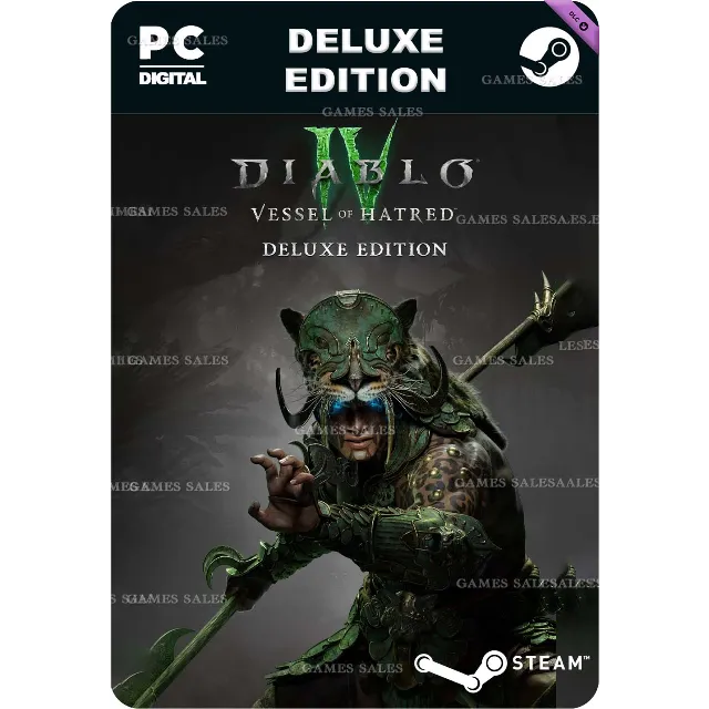 ✅💙DIABLO IV VESSEL OF HATRED - DELUXE💙STEAM GIFT🤖