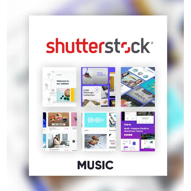 ✨Shutterstock Premium I Сервис загрузки музыки 🎶🎵