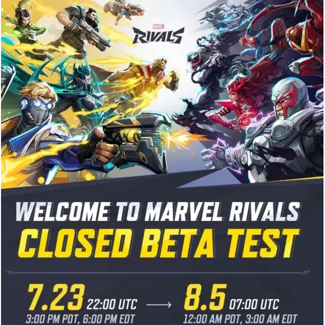 [Steam]🔥Marvel Rivals CBT Key + Bonus🎁✅Auto Send✅