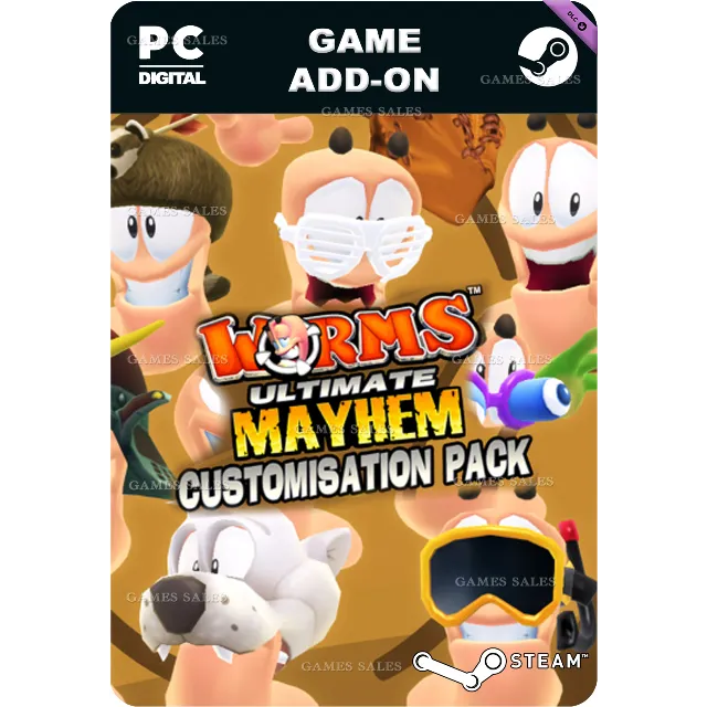 ✅💙WORMS ULTIMATE MAYHEM - CUSTOMIZATION PACK DLC💙