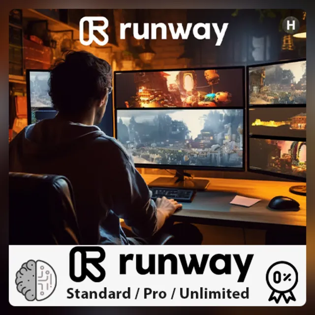 🤖⭐ RUNWAY ML🔥ПРОДЛЕНИЕ/ПОДПИСКА - БЫСТРО - 1 МЕСЯЦ ⭐
