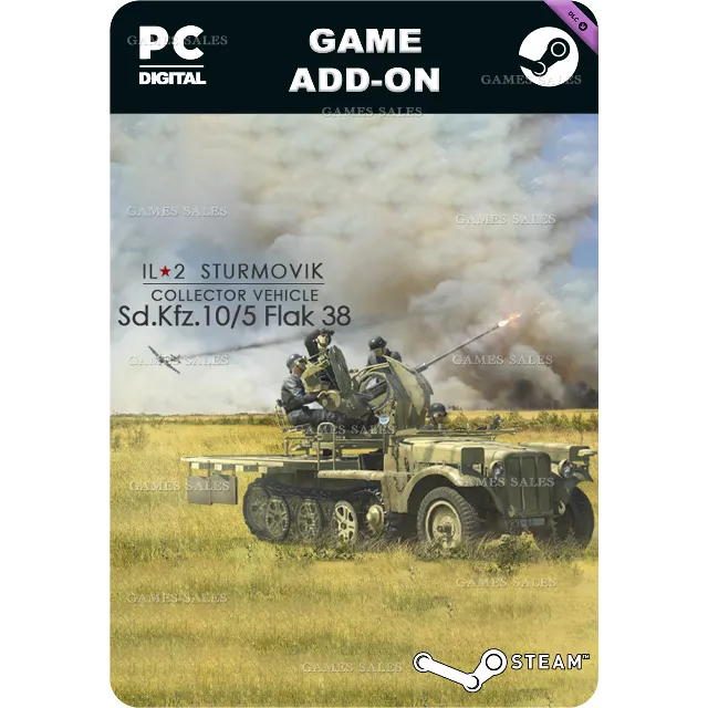 ✅💙ИЛ-2 ШТУРМОВИК: SD.KFZ. 10/5 FLAK 38💙STEAM🤖АВТО
