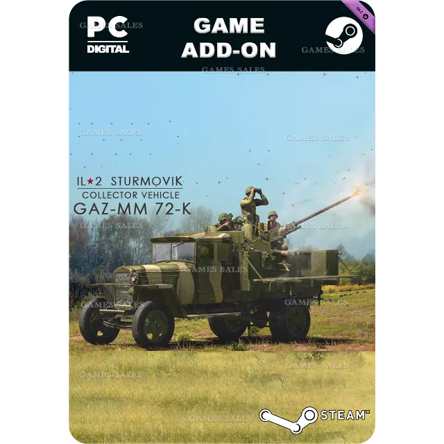 ✅💙ИЛ-2 ШТУРМОВИК: GAZ-MM 72-K ANTI-AIRCRAFT GUN💙STEAM