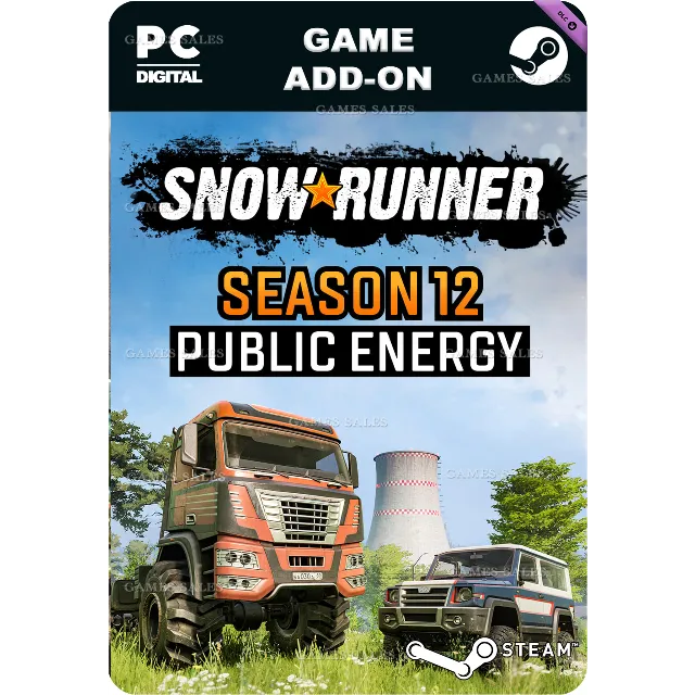 ✅💙SNOWRUNNER - SEASON 12: PUBLIC ENERGY💙STEAM GIFT🤖