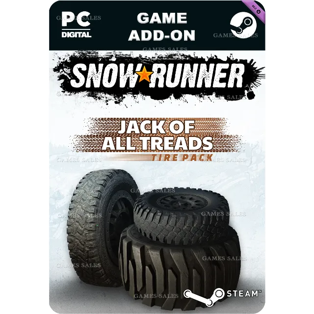 ✅💙SNOWRUNNER - JACK OF ALL TREADS TIRE PACK💙STEAM GIF