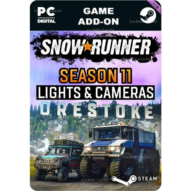 ✅💙SNOWRUNNER - SEASON 11: LIGHTS &amp; CAMERAS💙STEAM GIFT
