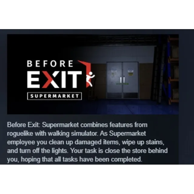 Before Exit: Supermarket АВТОДОСТАВКА STEAM GLOBAL МГНОВЕННО ЛИЦЕНЗИЯ