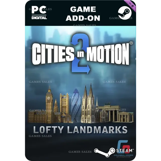 ✅💙CITIES IN MOTION 2: LOFTY LANDMARKS💙STEAM GIFT🤖