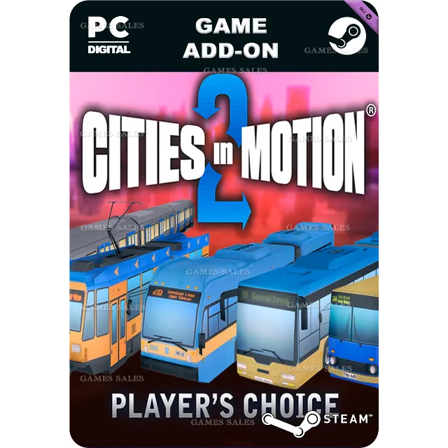 ✅💙CITIES IN MOTION 2: PLAYERS CHOICE VEHICLE PACK💙STE