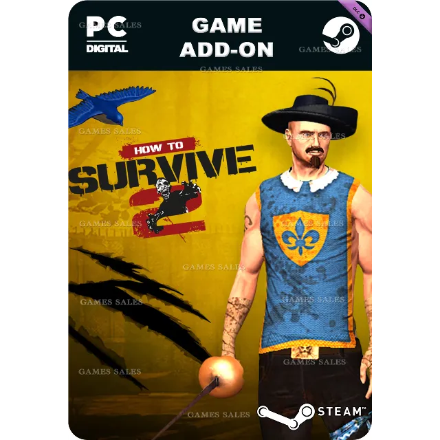 ✅💙HOW TO SURVIVE 2 - MUSKETEER SKIN PACK💙STEAM GIFT🤖