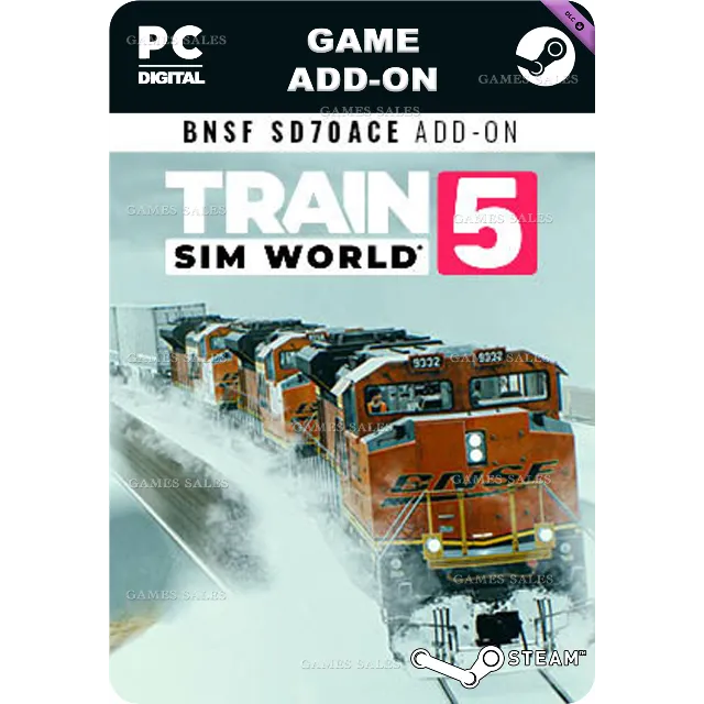 ✅💙TRAIN SIM WORLD® 5: BNSF SD70ACE ADD-ON💙STEAM GIFT