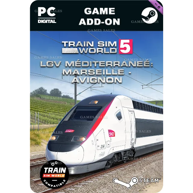 ✅💙TSW 5: LGV MEDITERRANEE: MARSEILLE - AVIGNON ROUTE💙