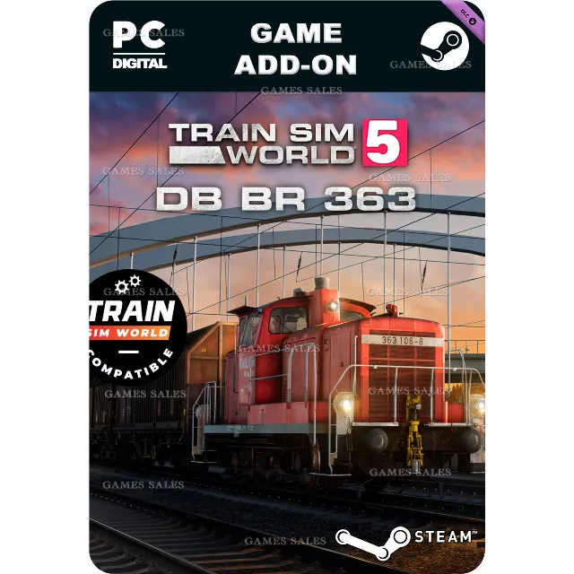✅💙TRAIN SIM WORLD 5: DB BR 363 LOCO ADD-ON💙STEAM GIFT