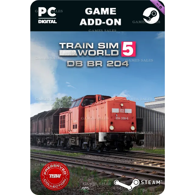 ✅💙TRAIN SIM WORLD® 5: DB BR 204 ADD-ON💙STEAM GIFT🤖