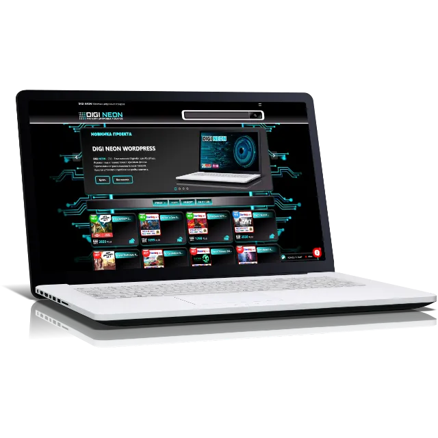 DIGI NEON PRO CSS-Тема Digiseller для WordPress