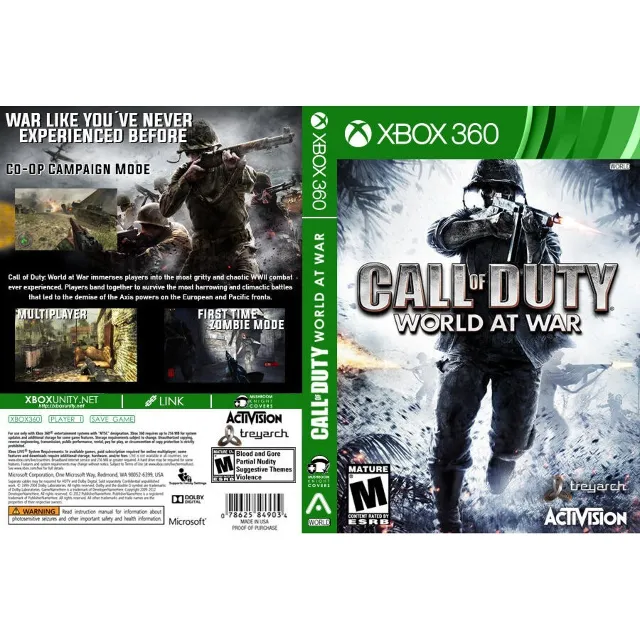 ⭐️ Call of Duty World at War + WWII + Ghost + BO 4 XBOX