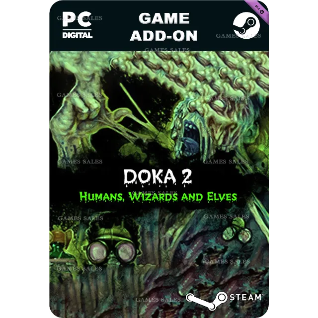 ✅💙DOKA 2: HUMANS, WIZARDS AND ELVES DLC#1💙STEAM GIFT
