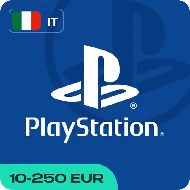 КАРТА PLAYSTATION PSN (ИТАЛИЯ 10–250 EUR)