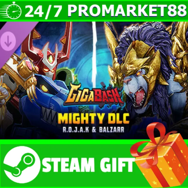 ⭐️ GigaBash - Mighty DLC: R.O.J.A.K &amp; Balzarr STEAM GIF