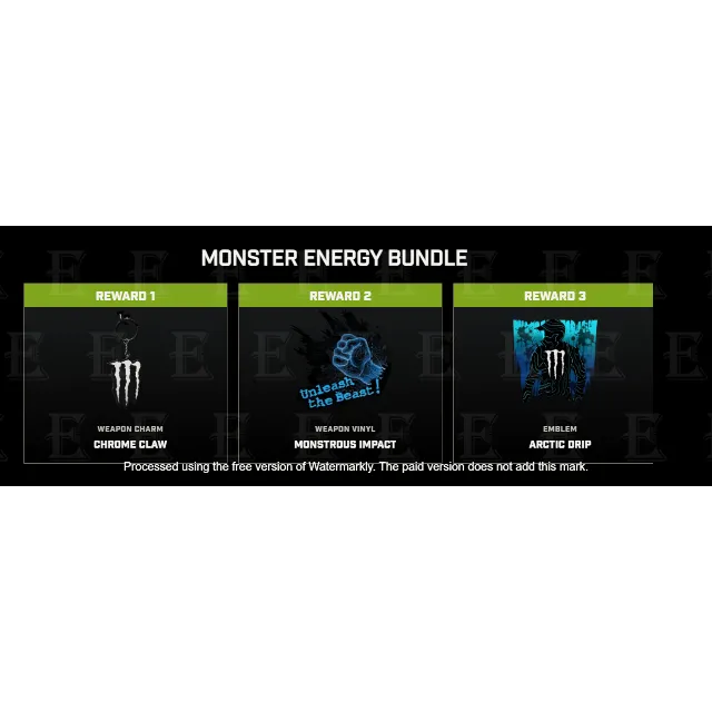 MONSTER BUNDLE - Weapon Charm | Calling Card | Emblem | Activision