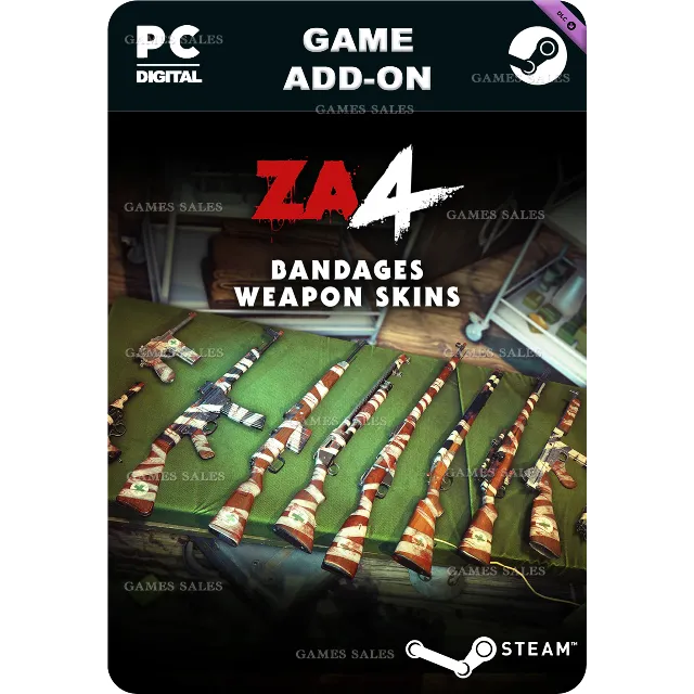 ✅💙ZOMBIE ARMY 4: BANDAGES WEAPON SKINS💙STEAM GIFT🤖