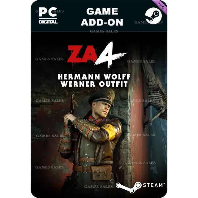 ✅💙ZOMBIE ARMY 4: HERMANN WOLFF WERNER OUTFIT💙STEAM