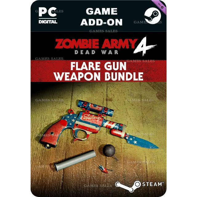 ✅💙ZOMBIE ARMY 4: FLARE GUN WEAPON BUNDLE💙STEAM GIFT🤖
