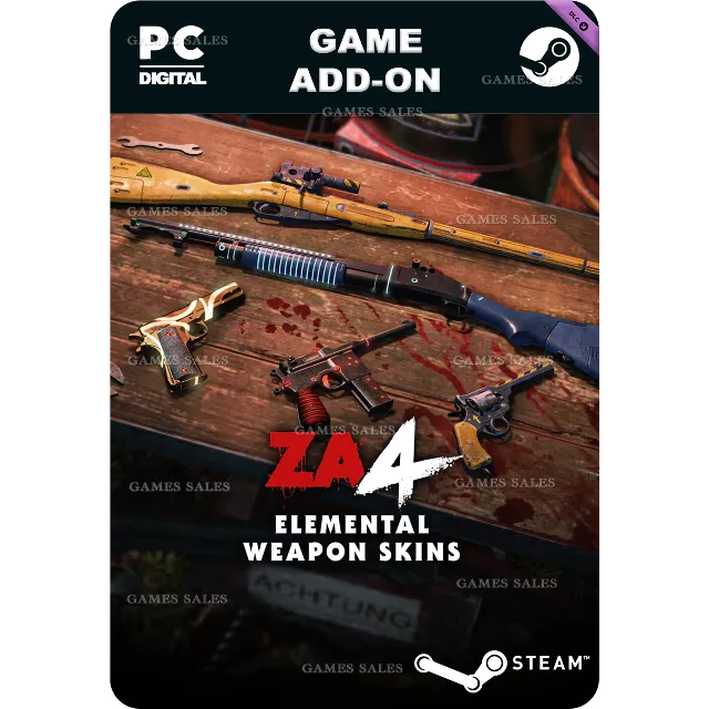 ✅💙ZOMBIE ARMY 4: ELEMENTAL WEAPON SKINS💙STEAM GIFT🤖
