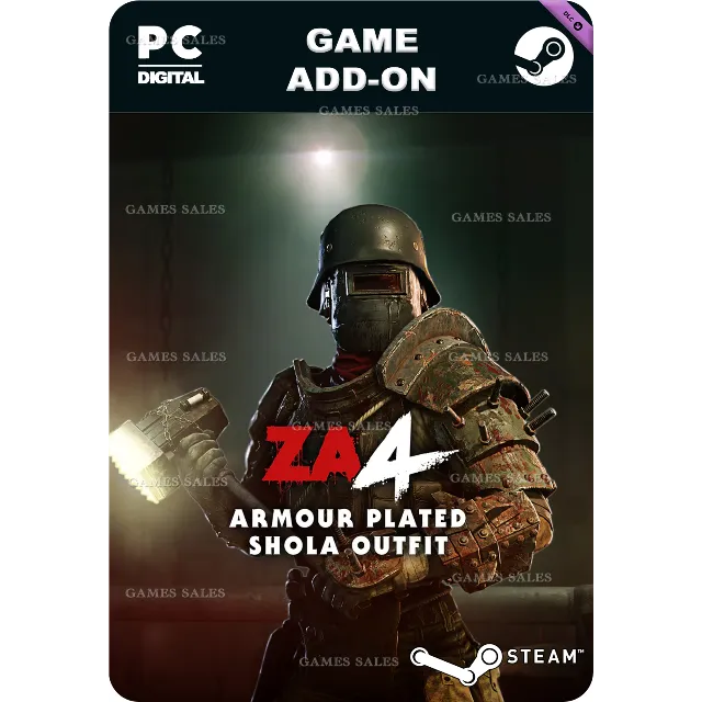 ✅💙ZOMBIE ARMY 4: ARMOUR PLATED SHOLA OUTFIT💙STEAM