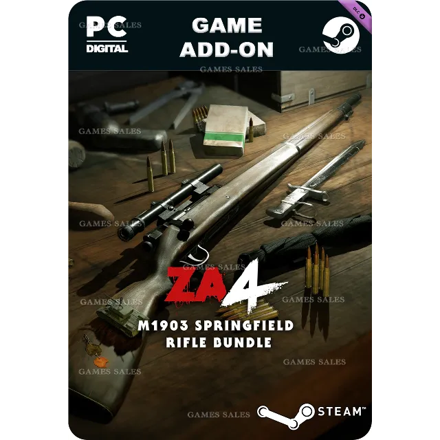✅💙ZOMBIE ARMY 4: M1903 SPRINGFIELD RIFLE BUNDLE💙STEAM