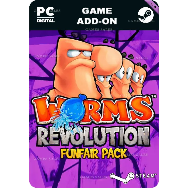 ✅💙WORMS REVOLUTION: FUNFAIR DLC💙STEAM GIFT🤖АВТО