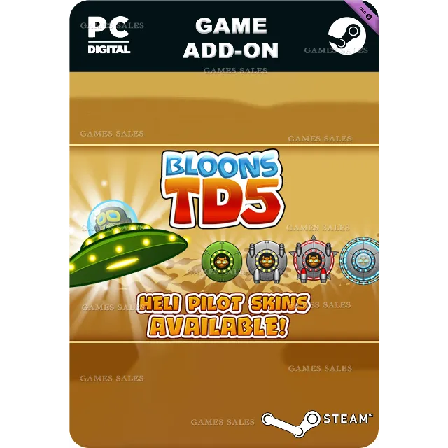 ✅💙BLOONS TD 5 - UFO HELI PILOT SKIN💙STEAM GIFT🤖АВТО